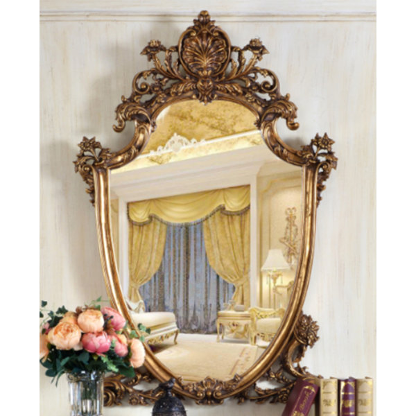InfinityFurnitureImport Solid Wood Arch Wall Mirror Wayfair